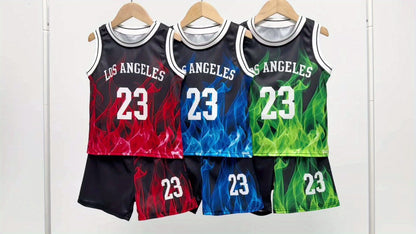 6pcs Boys Quick Dry Sports Summer Suit 8 Years Old Boy Casual Funky Vest Shorts Kids Outfits 10 Years Old Pop Clothing, for Outdoor