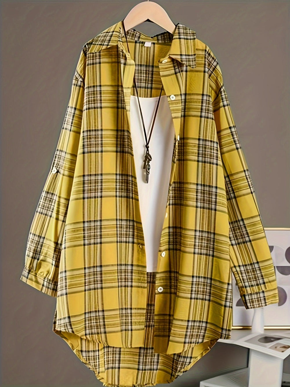 Unisex's Plaid Shirt - Long Sleeve 209253