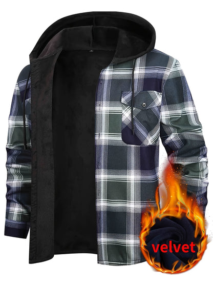 Men'S Autumn And Winter Casual Fashion Sports Fleece-Lined Thickened Sweatshirt