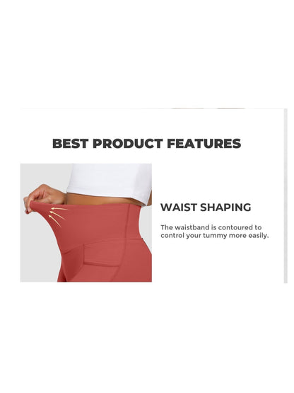 1Pc Women'S High-Waist Stretchy Athletic Shorts, Breathable Compression Bike Yoga Workout Shorts