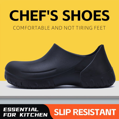 Professional 'S Shoes Are, Anti-Slip, High-Quality Work Shoes with Thick EVA Soles And Odor-Proof Casual Shoes Suitable for Kitchens, Hospitals, And Restaurants. They Are Designed in Black, Easy