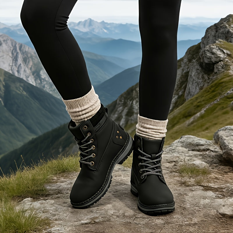 Women's High Quality Hiking Ankle Boots, Non-slip Wear-resistant, Women Shoes