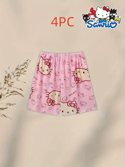 Peach Polyester Short-Sleeve Pants - product view 9