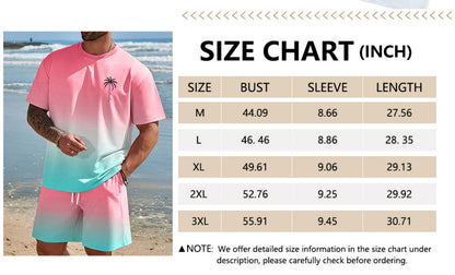 Men's Shirt and Shorts Set - Coordinated Summer Classic Edition