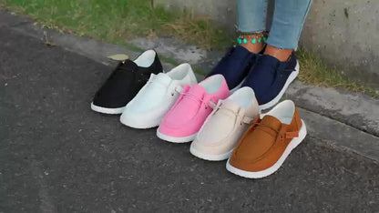 Women's Spring/Fall Slip-On Shoes Low-Top Flat Elastic Lace-Up Strap Shoes Stylish Casual Everyday Loafers The Perfect Gift for Mom Or Wife Shipped From Local Warehouse On Women's Shoes, Women Shoes