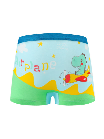 12pcs/Pc Boys Boxers Underwear Cute Dinosaur Print Elastic Comfortable Breathable Boys Underpants