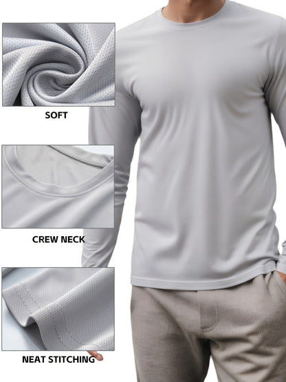 Men's Performance Shirt - Classic Neck Long Sleeve 084389