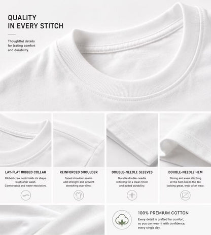 Men's Classic T-Shirt - Crew Neck Short Sleeve