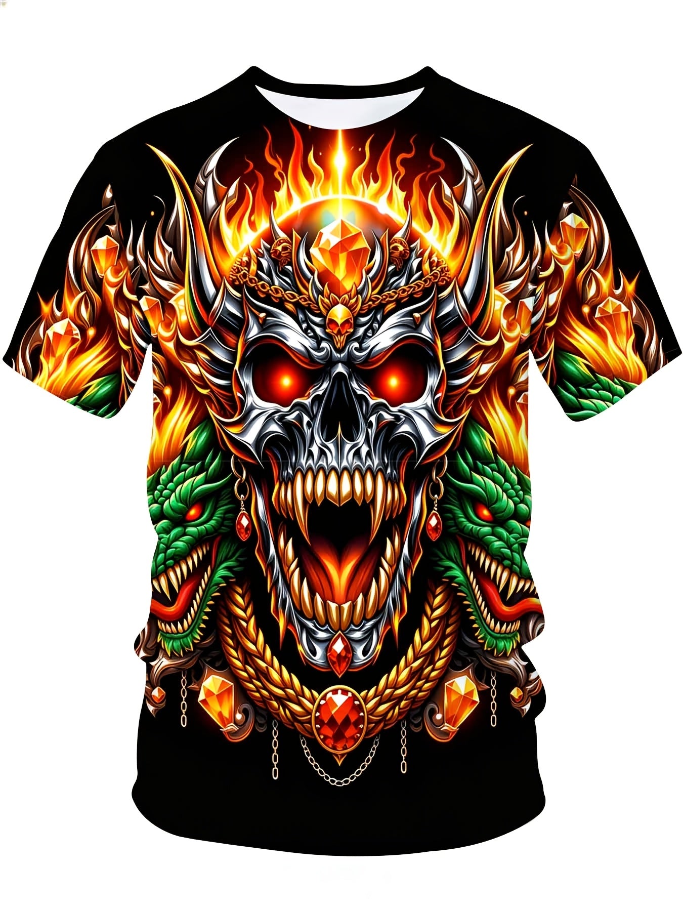 Men's Multicolor Printed Graphic T-Shirt - product view 40