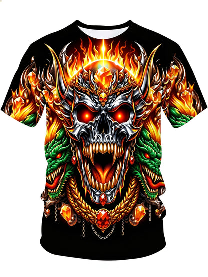 Men's Multicolor Printed Graphic T-Shirt - product view 40