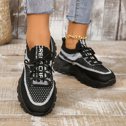 Sneakers, 2026 New Women's Shoes, Women's Casual Low-top Sports Shoes, Thick-soled Breathable Tennis Shoes, Sports Shoes Suitable for Gym And Casual Wear (PVC Soles), Women's Shoes, Women's Road Running Shoes, Outdoor Shoes