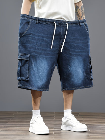 Men's Denim Shorts - Drawstring Waist