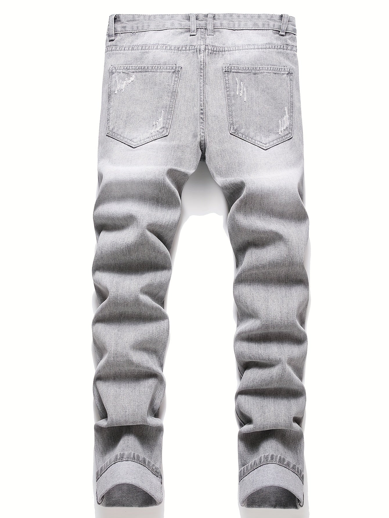 Slim Fit Men'S Jeans with Embroidery And Ripped Details
