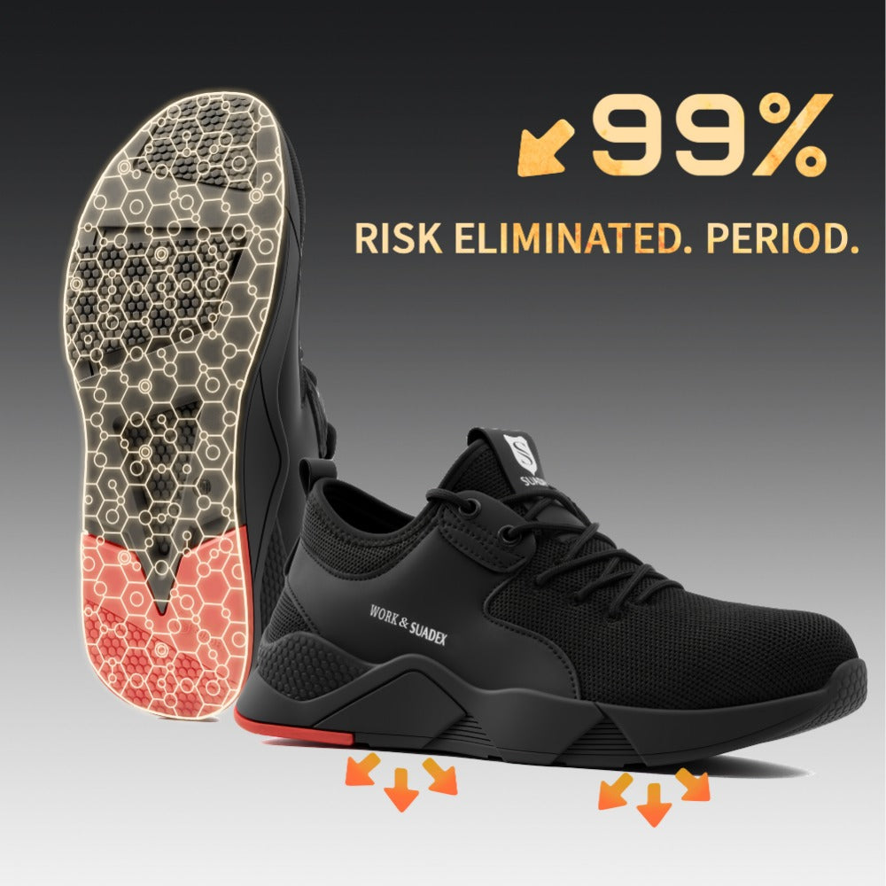 Unisex Work & Safety Shoes - Breathable Mesh Non-Slip Sole for Everyday Wear 693797