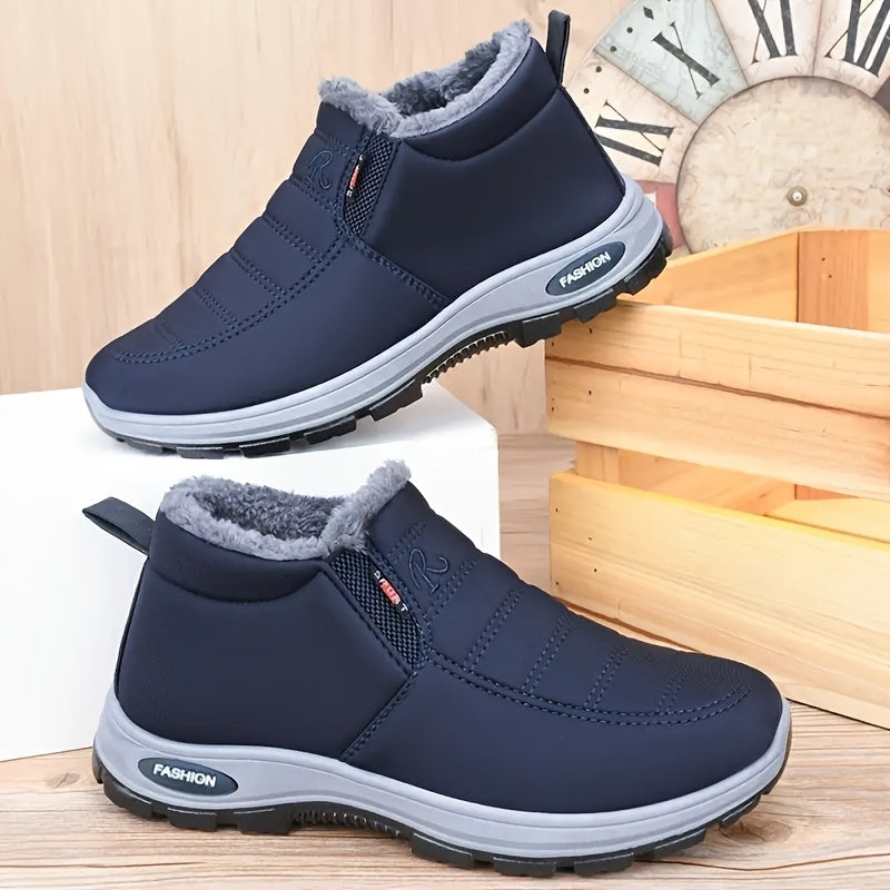 Ultra Warm Winter Boots for Men And Women - Thick Soled Boots, Polar Grade Cold And Warm Ankle Boots, High-Density Lining And Thermal Lock Technology, Solid Color Easy Design, Suitable for Outdoor Hiking, Casual Wear, Hiking Boots, Hiking Shoes