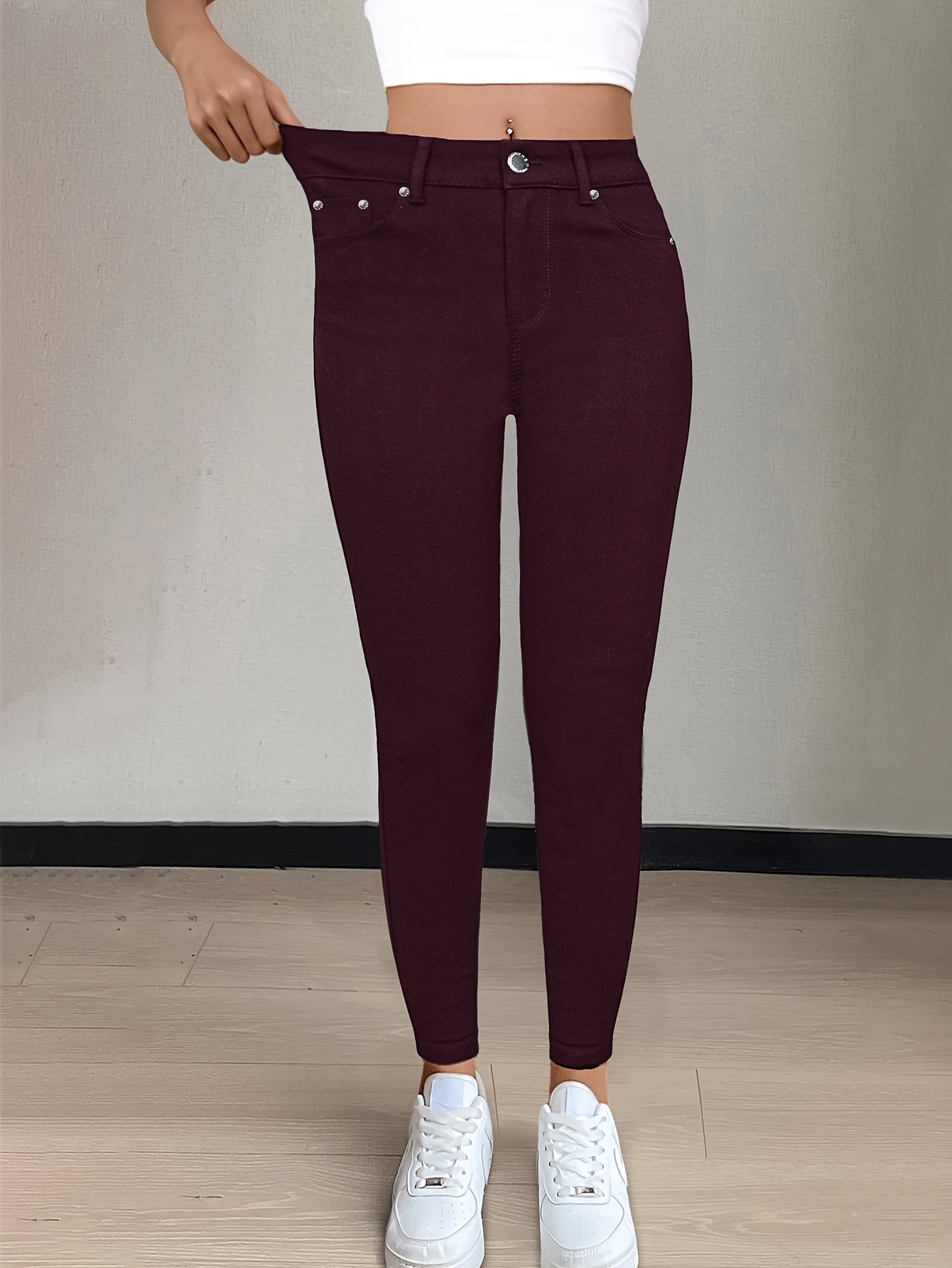 Black High-Waist Jeans - product view 1