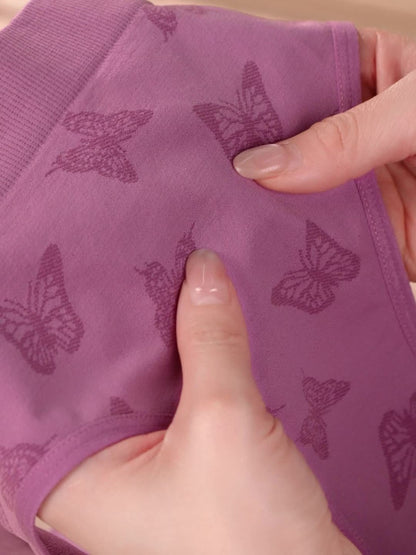 Women's 7-Pack Low-Rise Briefs - Butterfly Print Everyday Comfort