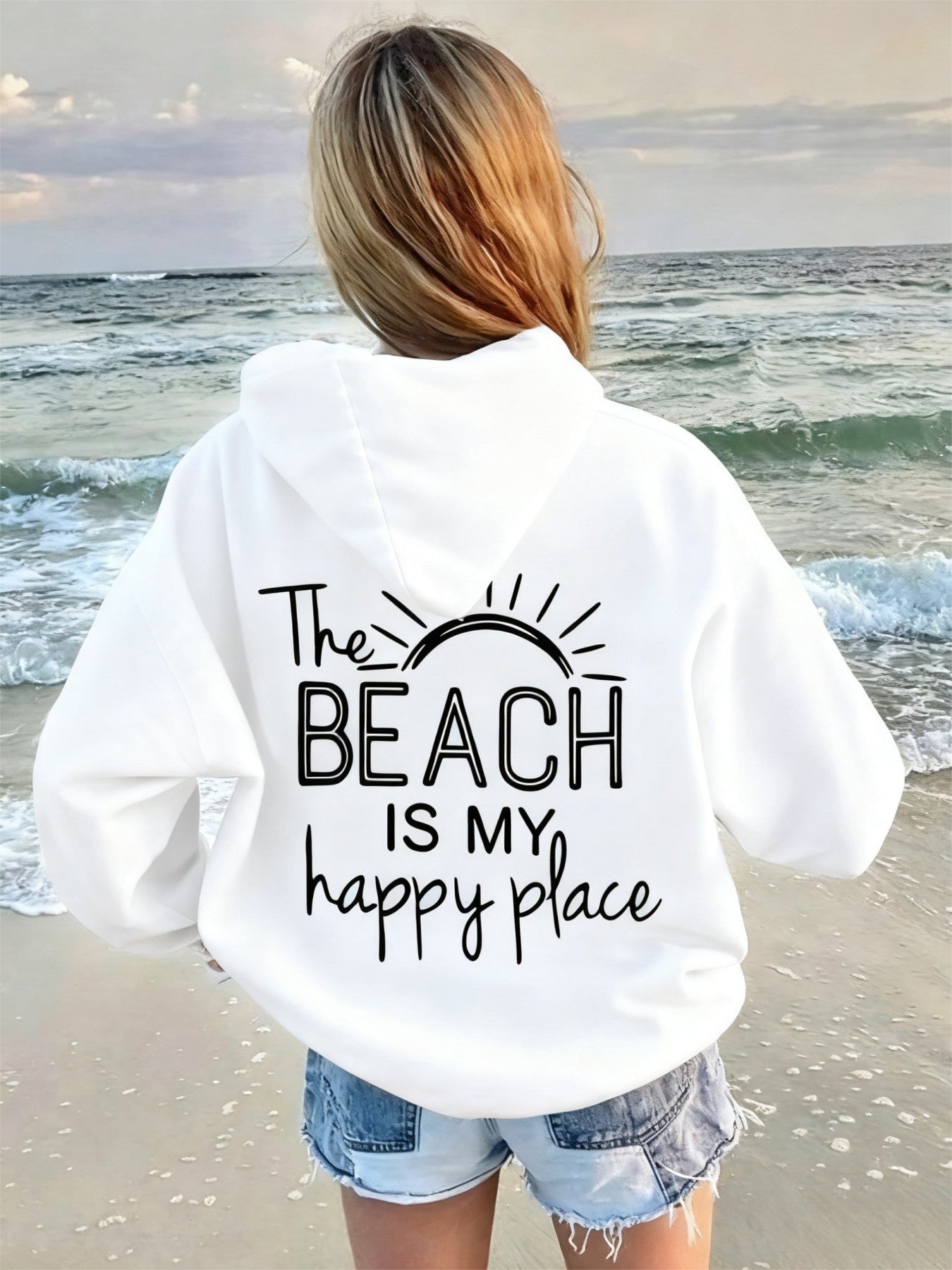 Women's Autumn Winter Hoodie, Casual Loose Fashion Pattern Top, Long Sleeve Hooded Sweatshirt, Comfortable Fabric Large Size Loose Fit, Christmas Halloween Women's Gift Recommendation, Local Delivery