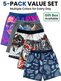 5-Pack Printed Shorts