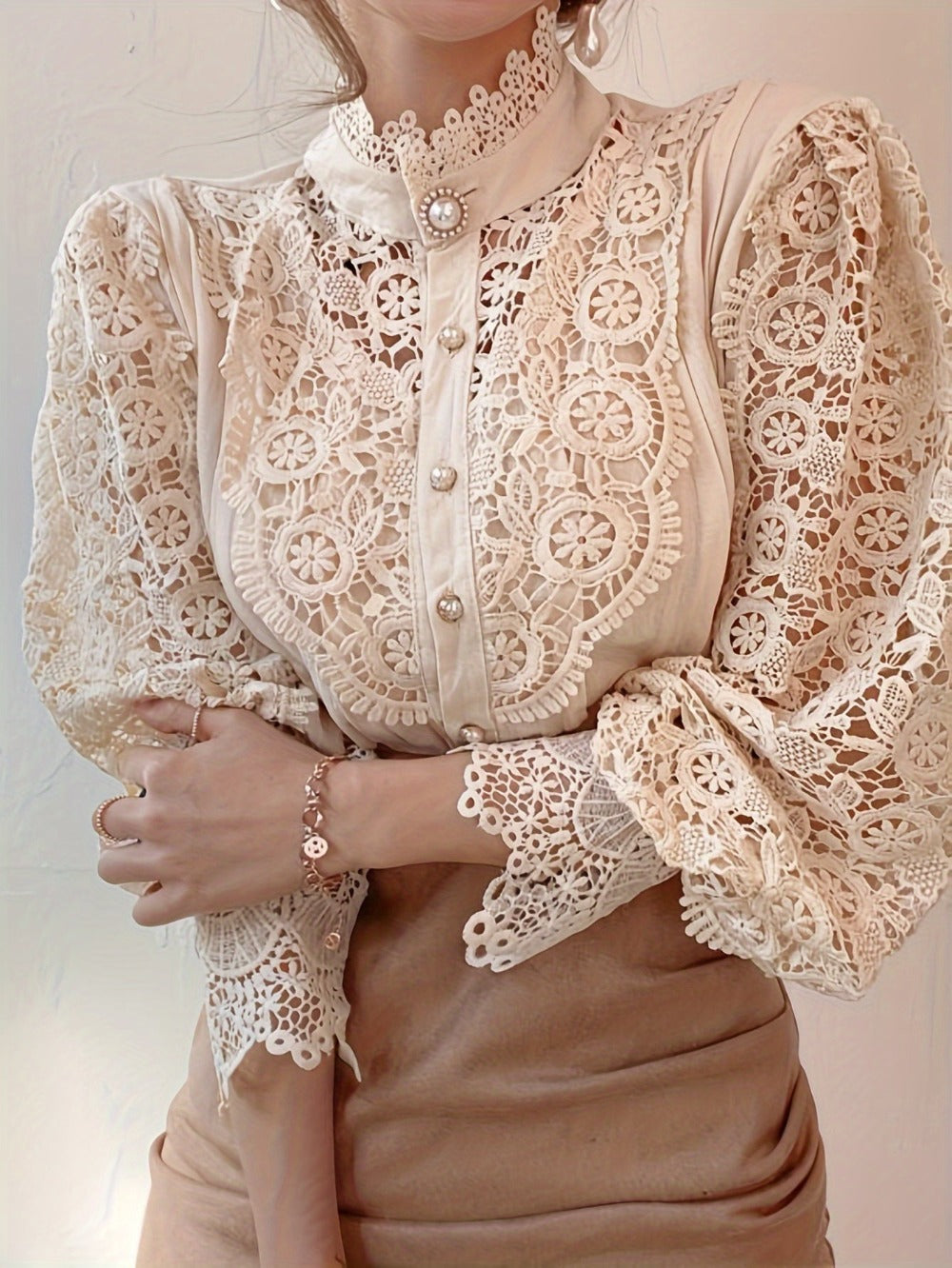 Women's Floral Print Blouse - V-Neck Short Sleeve