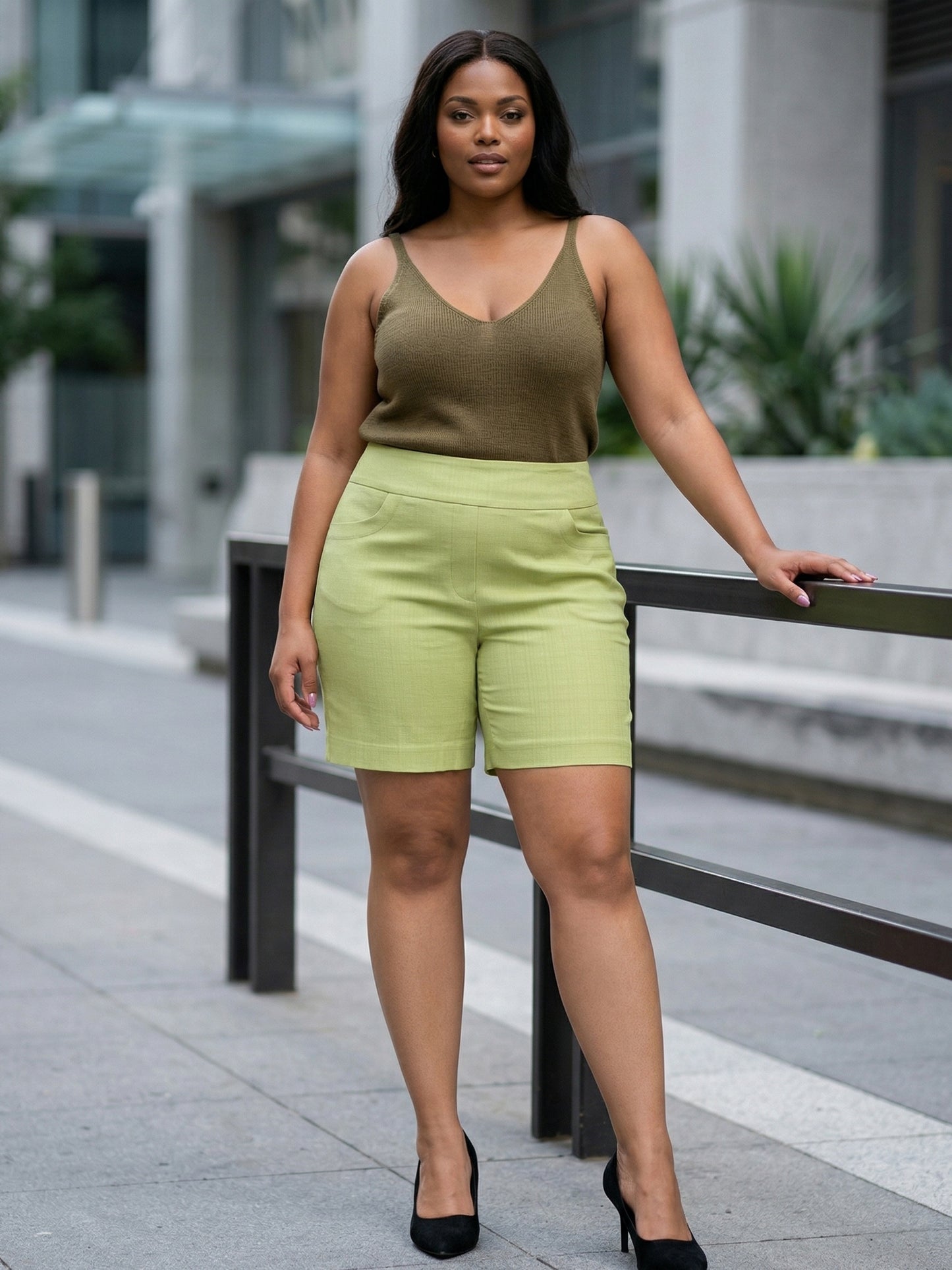 Plus Size - Plus Size - Women'S Plus Size High Waist Shorts