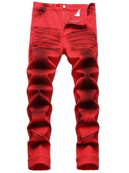 Men's Slim Fit Jeans - Classic Wash Clean Finish Streetwear 719141