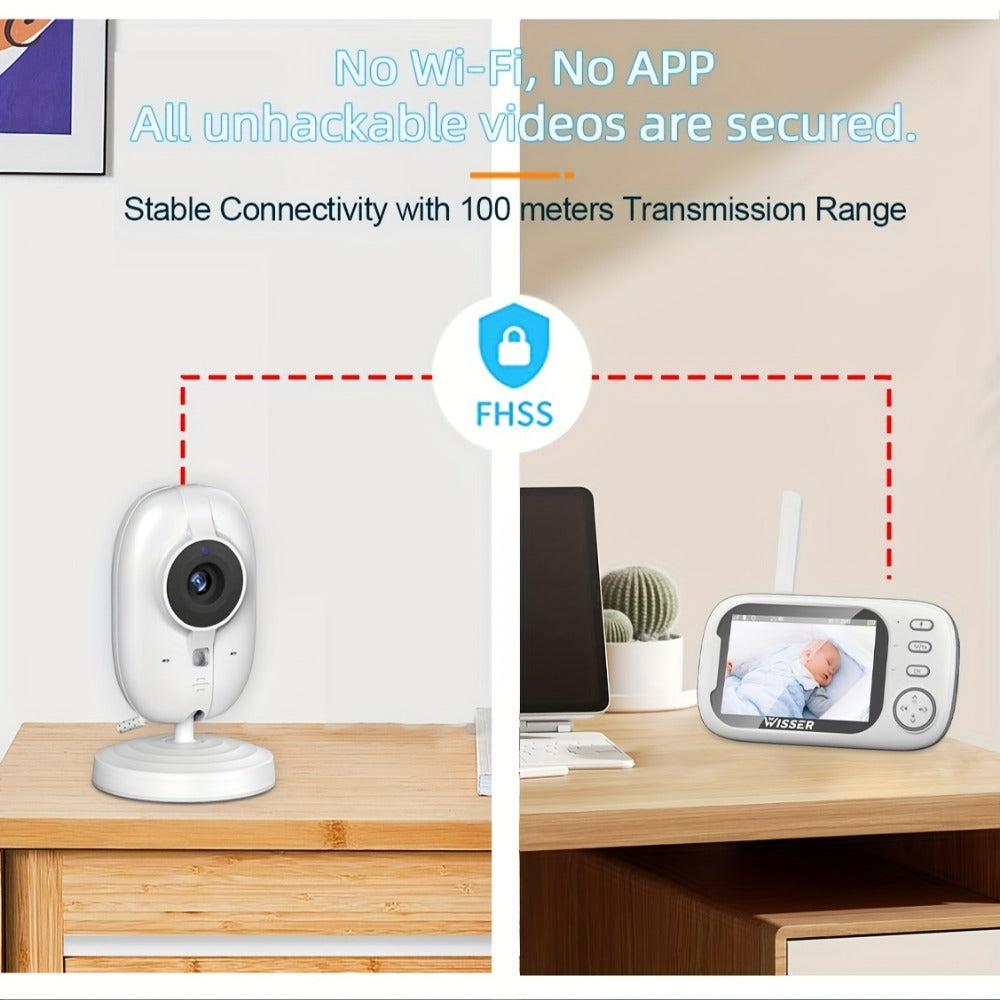 Video Baby Monitor - Night Vision Two-Way Audio