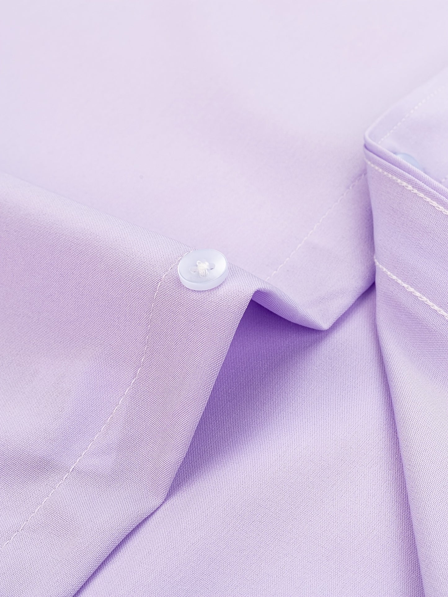 Men'S Long-Sleeve Shirt Made Of, Stretchy And Suitable for Business Attire, Wrinkle-Free Suit Shirt, Casual Short-Sleeve White Work Uniform
