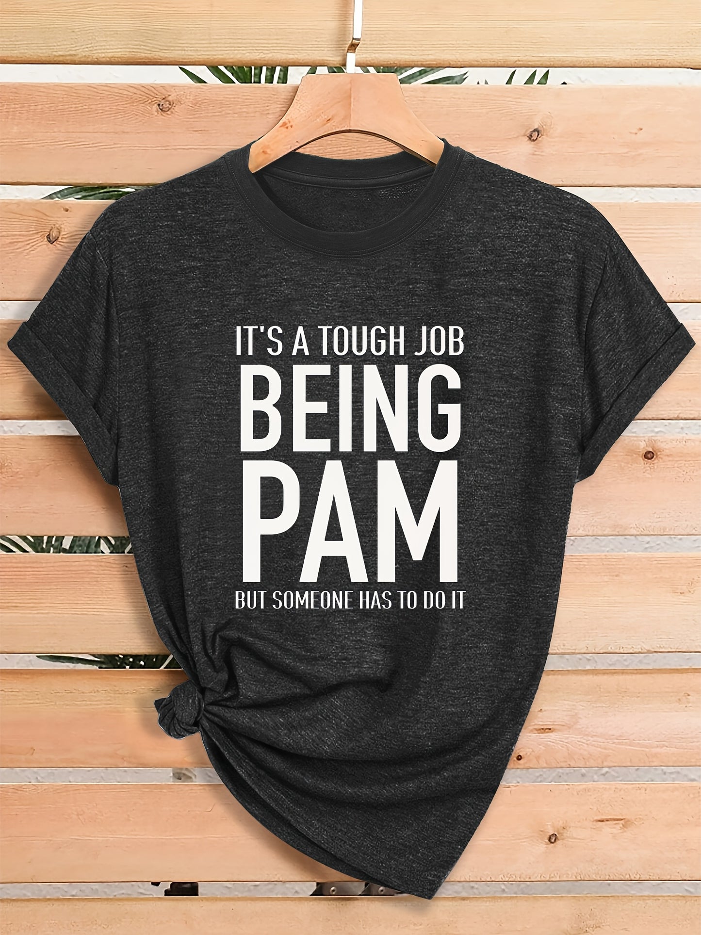Women'S Casual Sporty Graphic Tee - Soft, Breathable Fabric for All-Seasons, Loose Fit with a Fun Quotation Print, Perfect for Streetwear and Everyday Wear