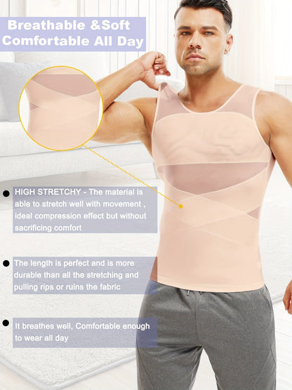 Men's Solid Color Tank Top - Sleeveless 164581