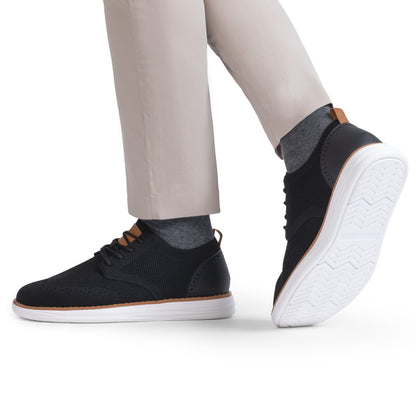 Bruno Marc Men's KnitFlex Craft Mesh Oxfords Sneakers Casual Dress Lace-Up Lightweight Walking Shoes