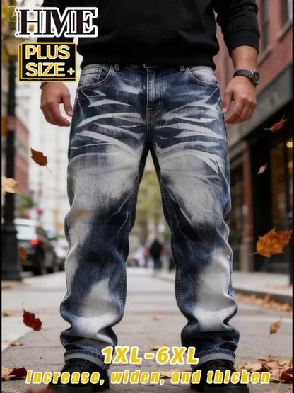 Men's Slim Fit Jeans - Vintage Wash Distressed Travel 967141