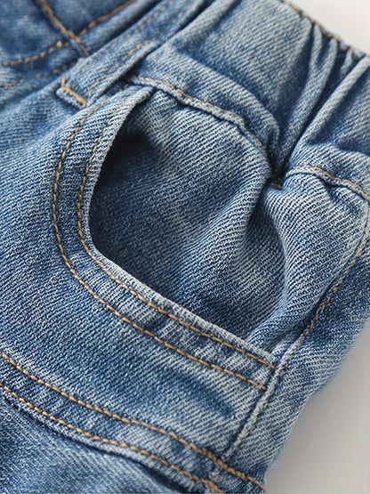 Trendy Layered Denim Skirt with Pocket for Girls, Comfortable Summer Skirt, K-Pop Style