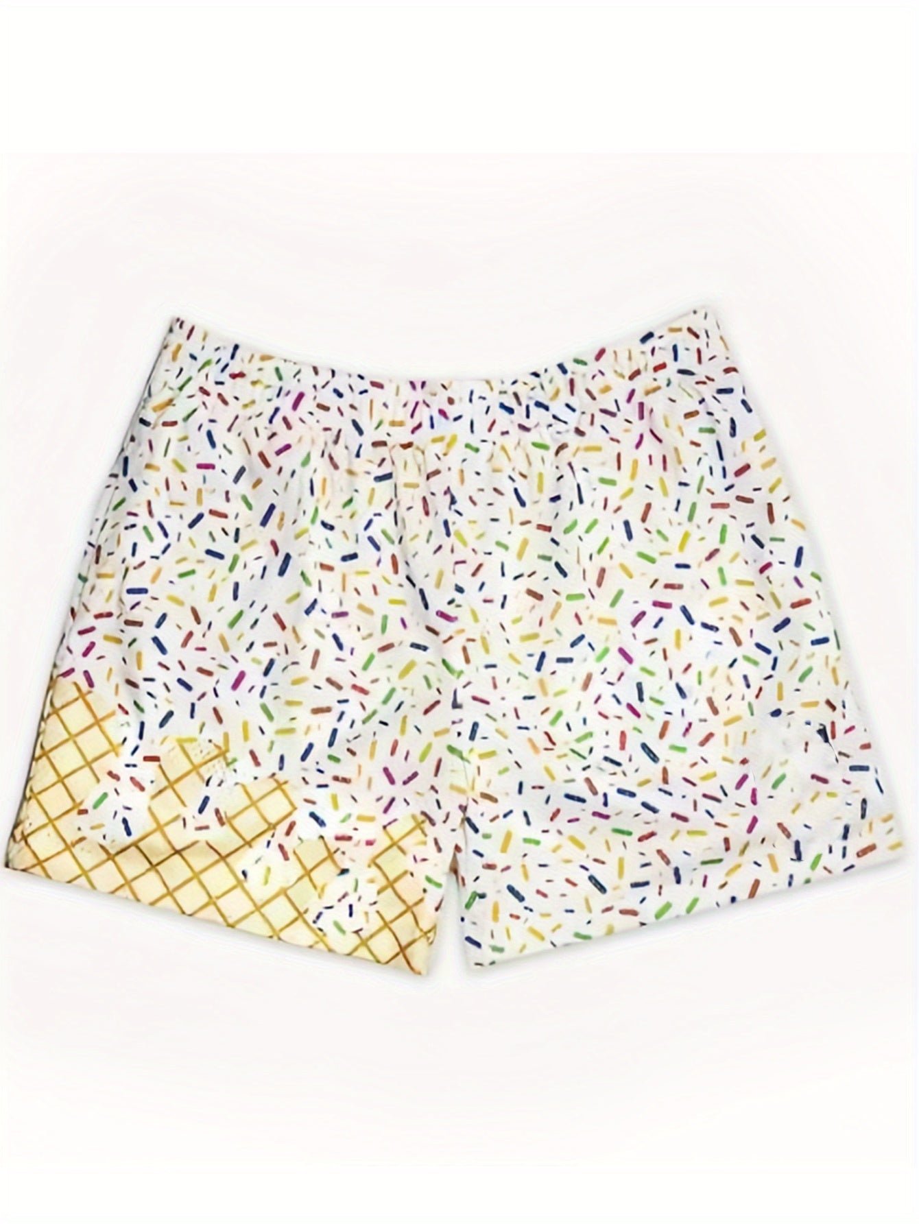 Baseball Ice Cream Teen Shorts Teenager'S Paisley Graphic Shorts Sports Basketball Headscarf Shorts Running Street Y2K Side Pull Belt for Outdoor, for Teenager, For Teenager