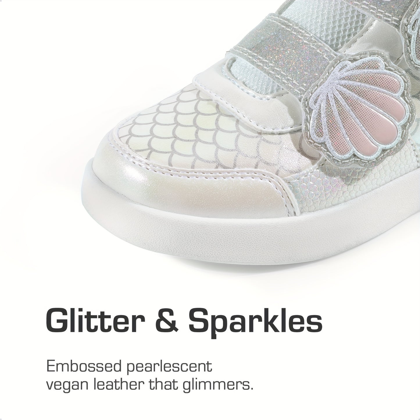 DREAM PAIRS KIDS Girls Shoes The Shell Pattern Shines Brightly Toddler Sneakers Kids High Top Shoes Casual Walking Shoes