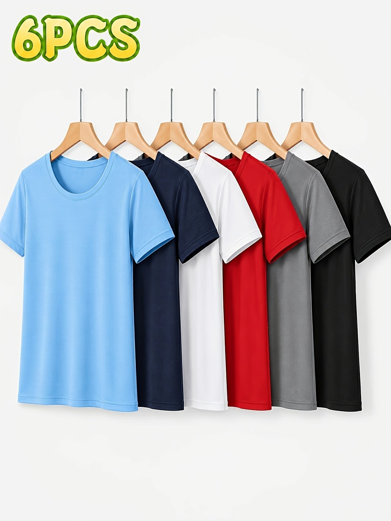 Women'S 6-Pack Performance T-Shirts - Breathable, Moisture-Wicking, and Skin-Friendly for, Outdoor, and Everyday Comfort