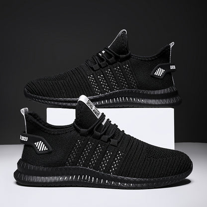 Men's Running Shoes, Breathable Mesh, Comfortable Odor-Resistant Casual Sneakers, for Spring & Fall