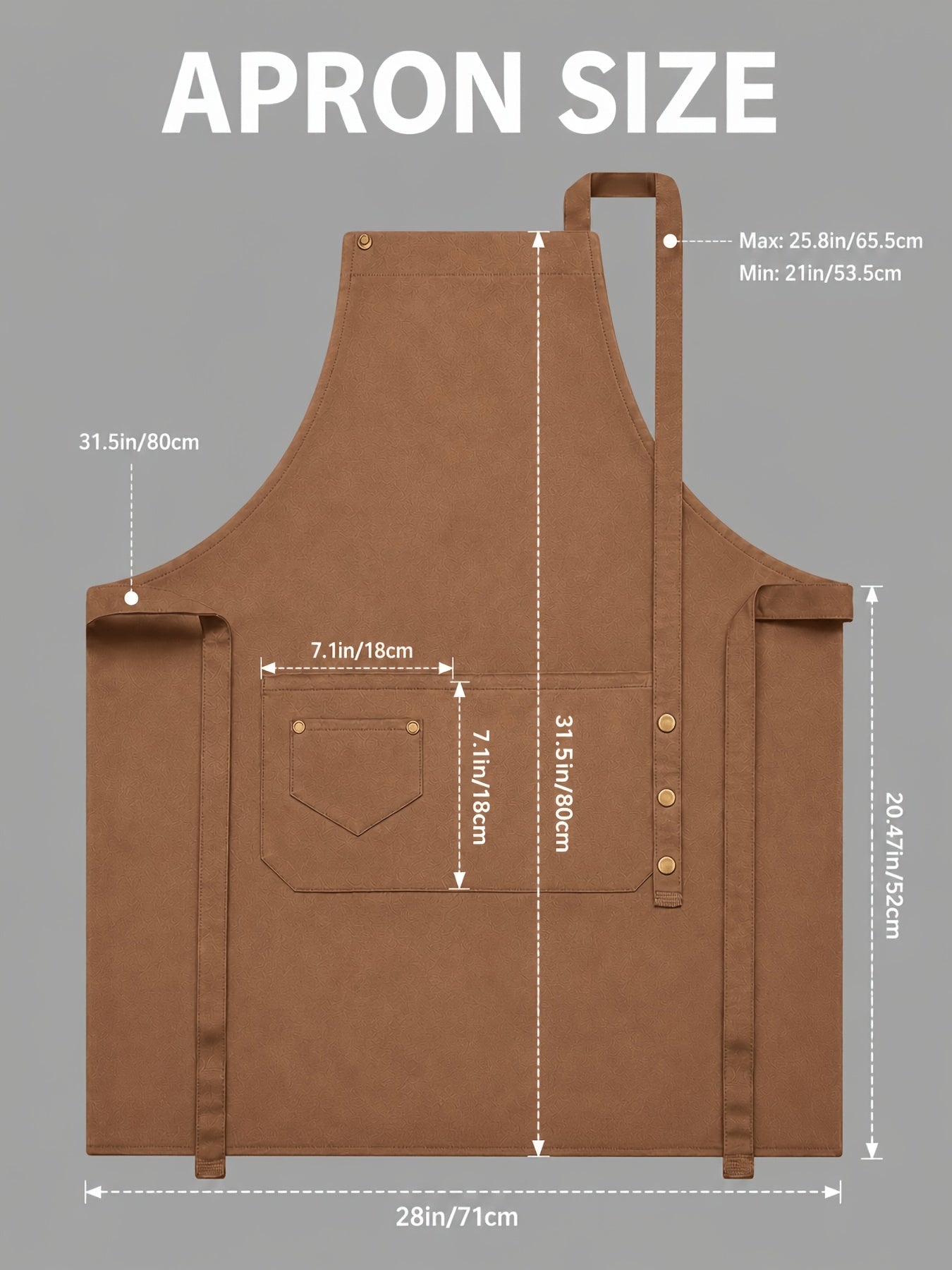 Artist & Chef Apron - Professional Painting, Pottery & Baking Apron with Adjustable Buckle Straps & Utility Pockets, Perfect Valentine's Day & Christmas Gift for Couples