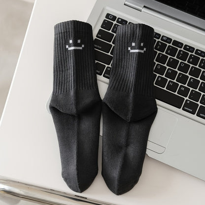 Men's Cute Print Crew Socks - 6-Pair Pack