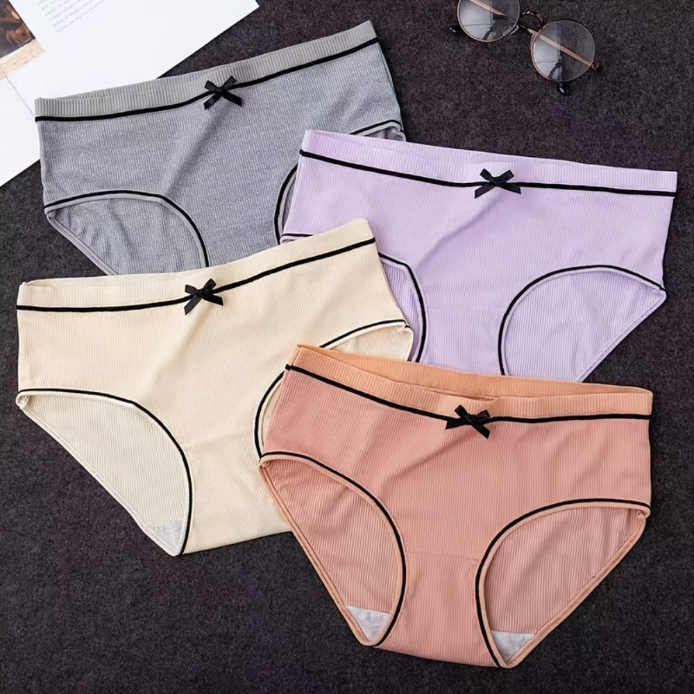 Girls' Bow Briefs - 12-Pack Multicolor