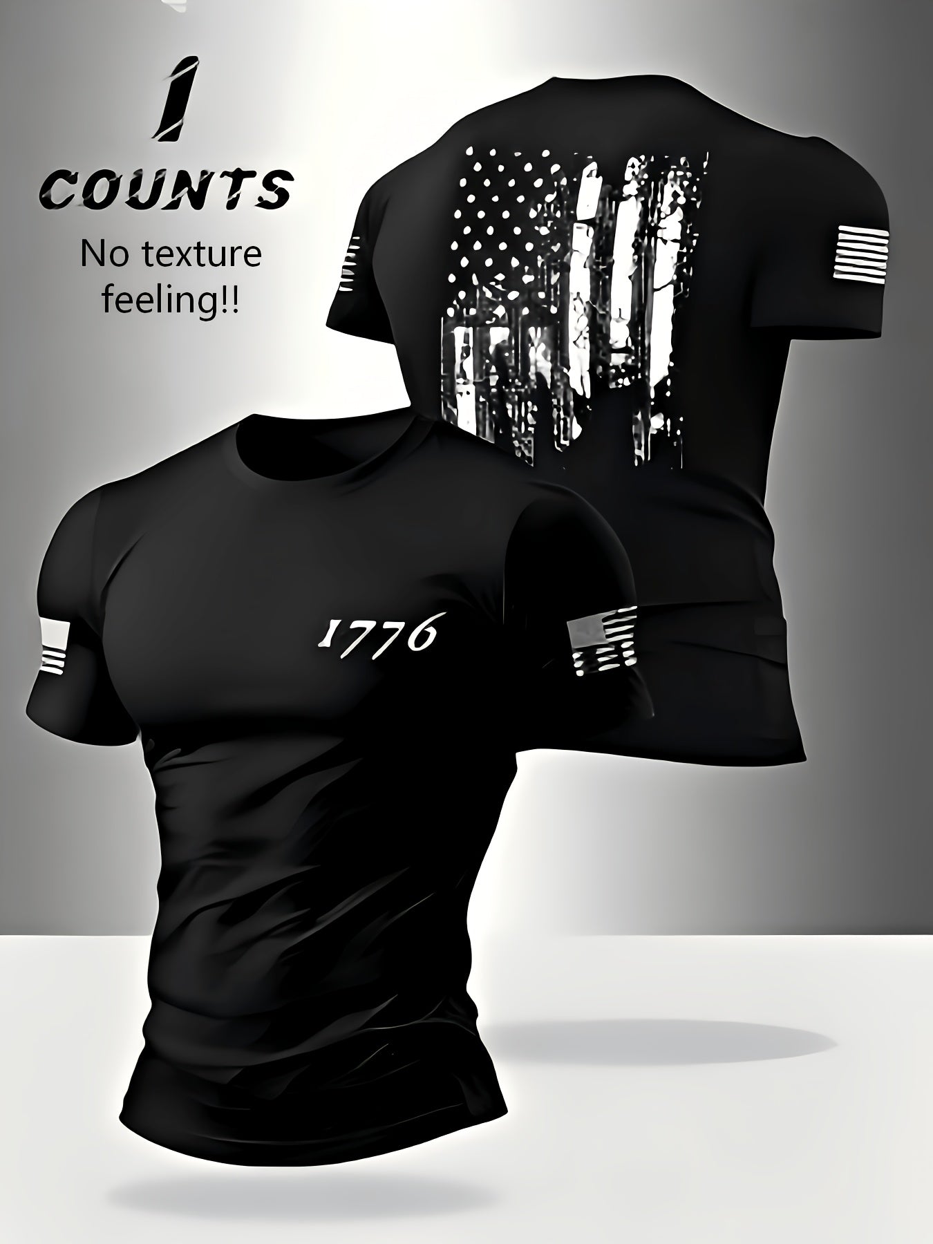 Men'S Round Neck Short Sleeve T-Shirt Suitable for Summer Casual Sports