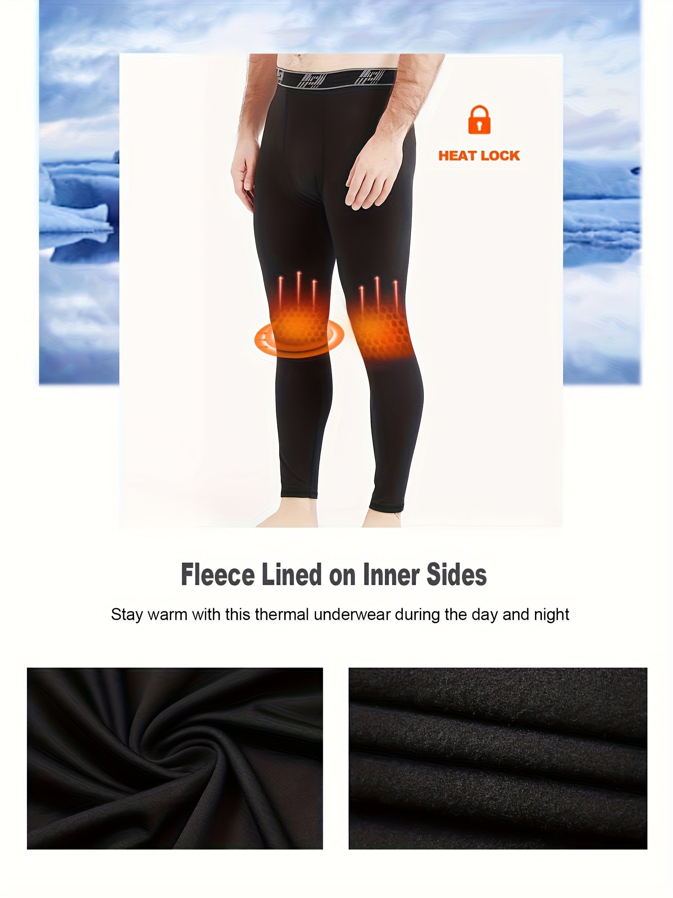 4-Piece Men's Thermal Compression Tights Warm, Close-Fitting Base Layer Tights Top Choice for Spring Outfits Perfect Valentine's Day Gift for 2026