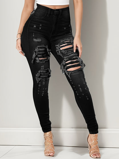 Tight Jeans with a High Waist And High Stretch, Perfect for Casual Wear And Daily Use, Designed for Women