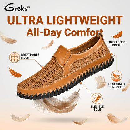 GREKS Outdoor Men Shoes Loafers Mesh Men Sneakers Male Loafers Moccasins