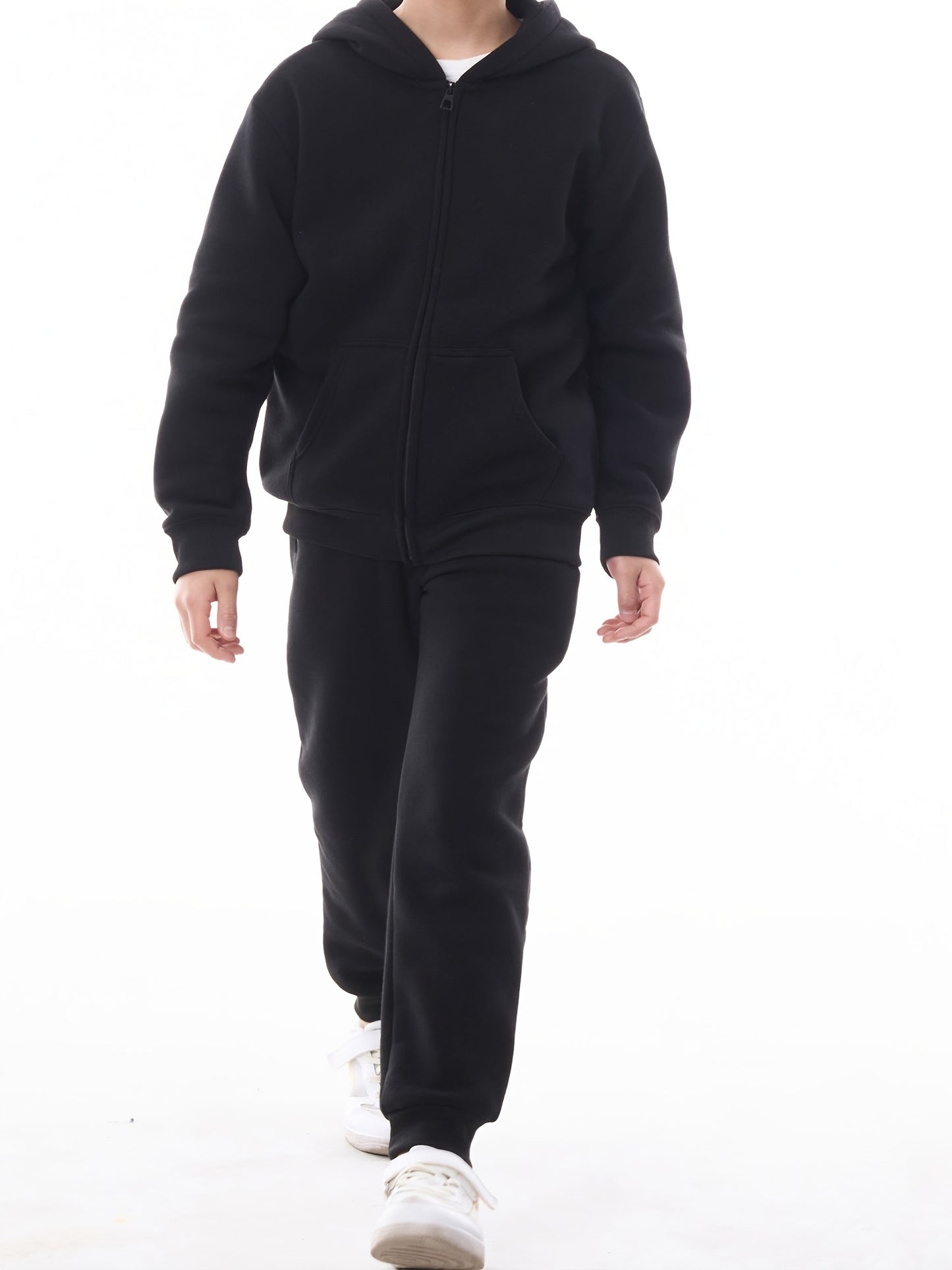 3Pk Boys Sweatpants Athletic Workout Kids Clothes Boys Joggers Pants with Zipper Pocket And Drawstring Size 4-20, Perfect for Outdoor