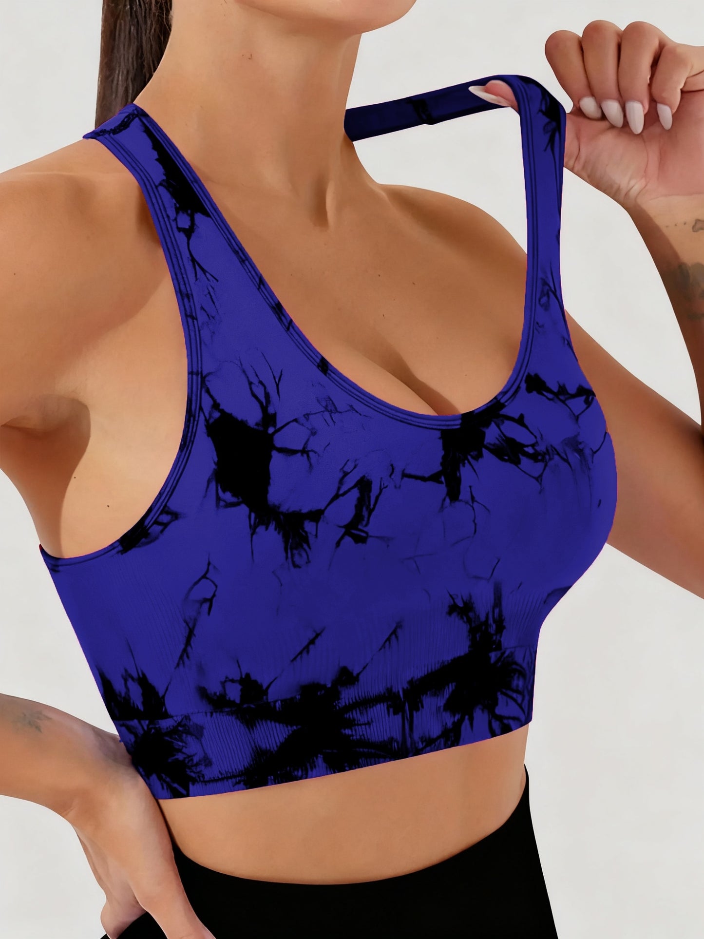 Women'S Sports Tie-Dye Seamless Underwear and Shorts Suit