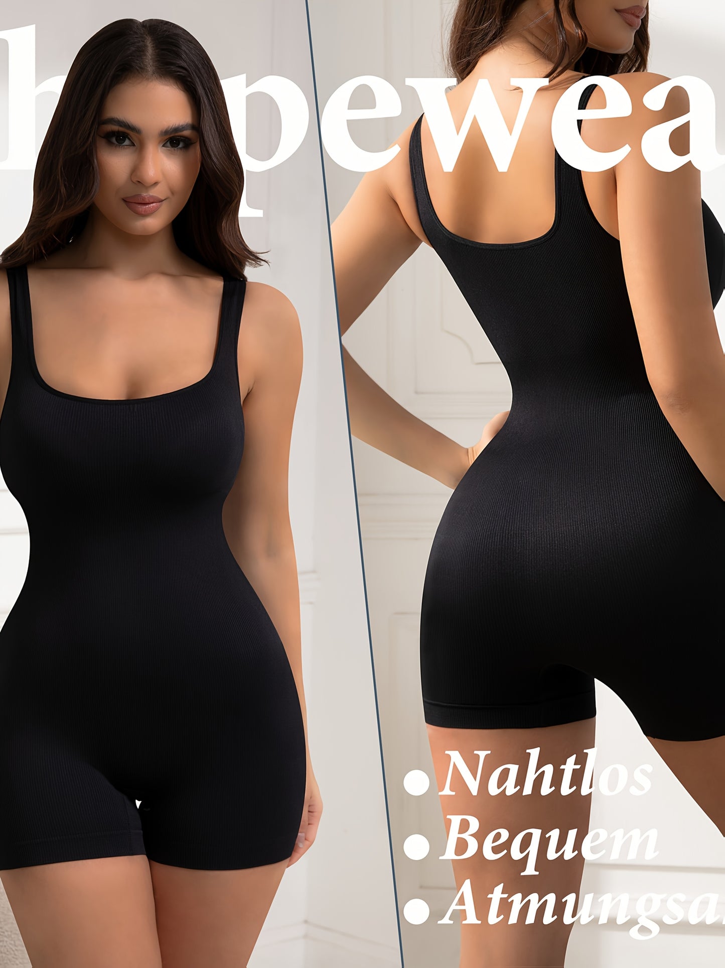 Women Shapewear Bodysuit Tummy Control Full Body Shaper Shorts Seamless Tank Tops Shaping Leotard Yaga Pants