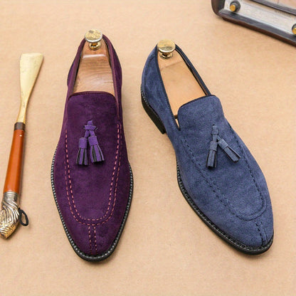 Men'S Slip-On/Lace-Up Casual Shoes - EVA/ Upper & /Rubber Sole, Mid-Top Comfortable Design with Decorative Tassel