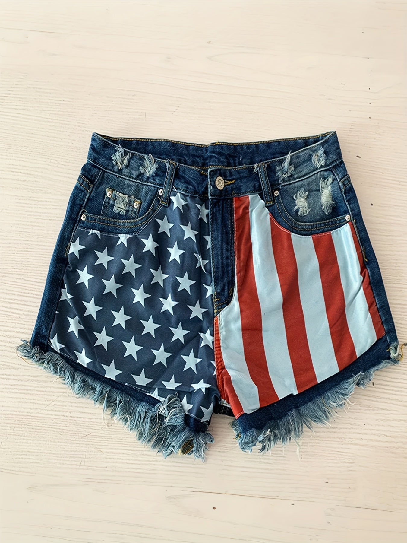 Women's Navy Color Denim High-Waist Jeans - product view 7