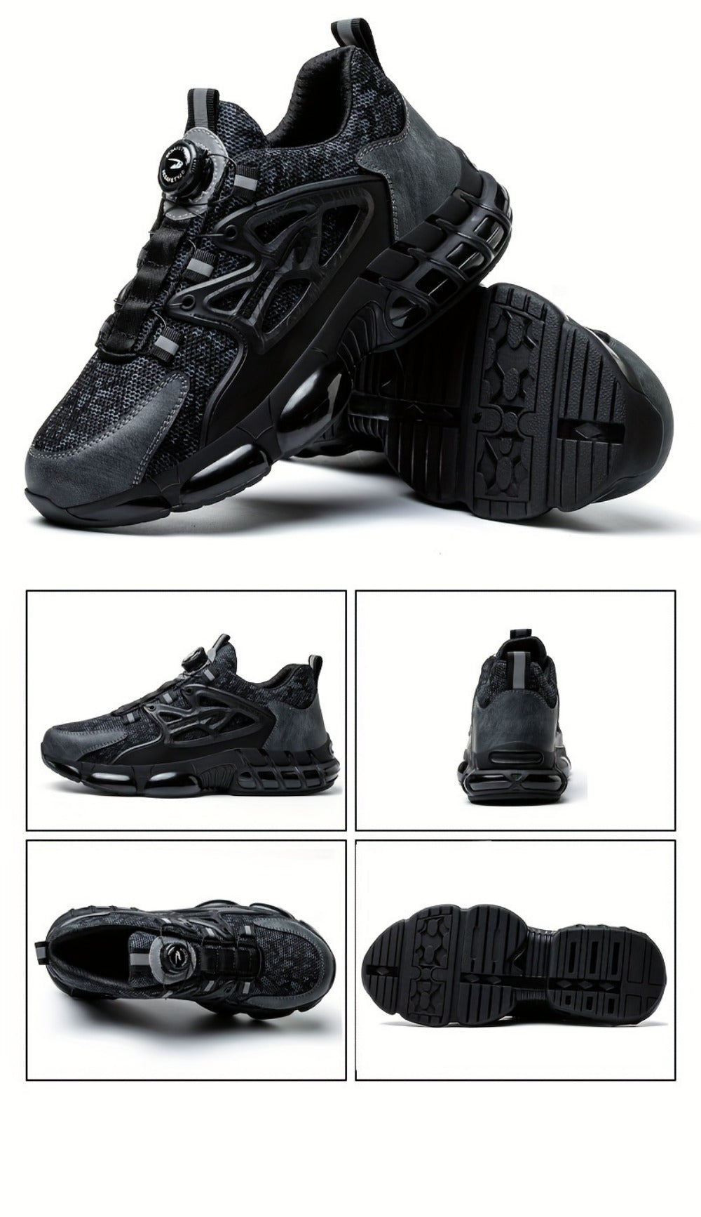 Men's Work & Safety Shoes - Puncture Resistant & Lace-Up Fit